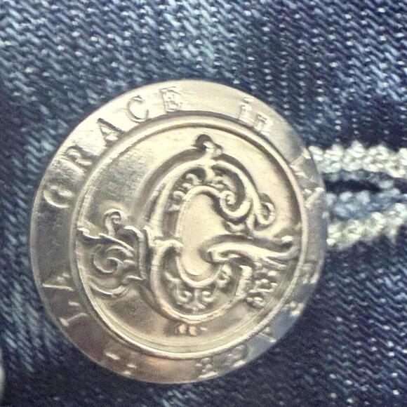 Grace in LA Jeans Women's Western Aztec Embellished Bootcut Stretch Jeans - Picture 5 of 9